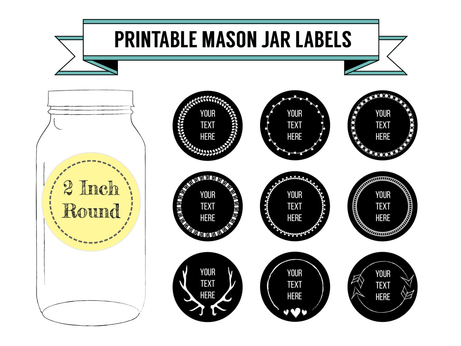 printable canning jar labels canning jar labels mason jars labels