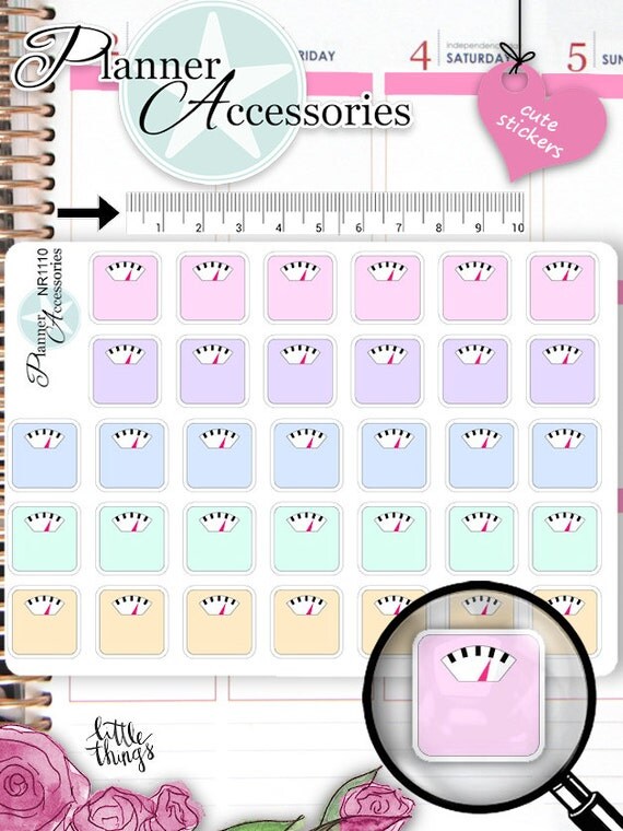 Scale Stickers Weight Scale Stickers Weight Stickers Planner