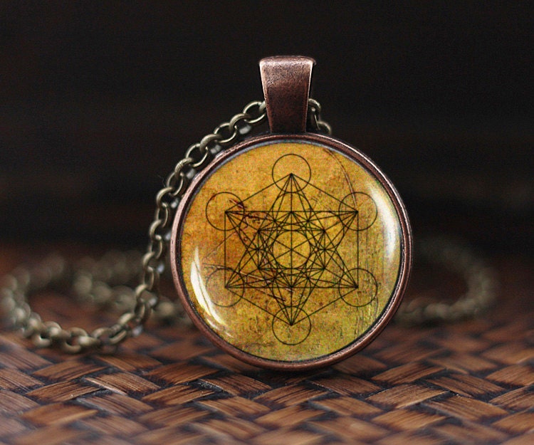 Metatron's Cube pedant Metatron's Cube necklace