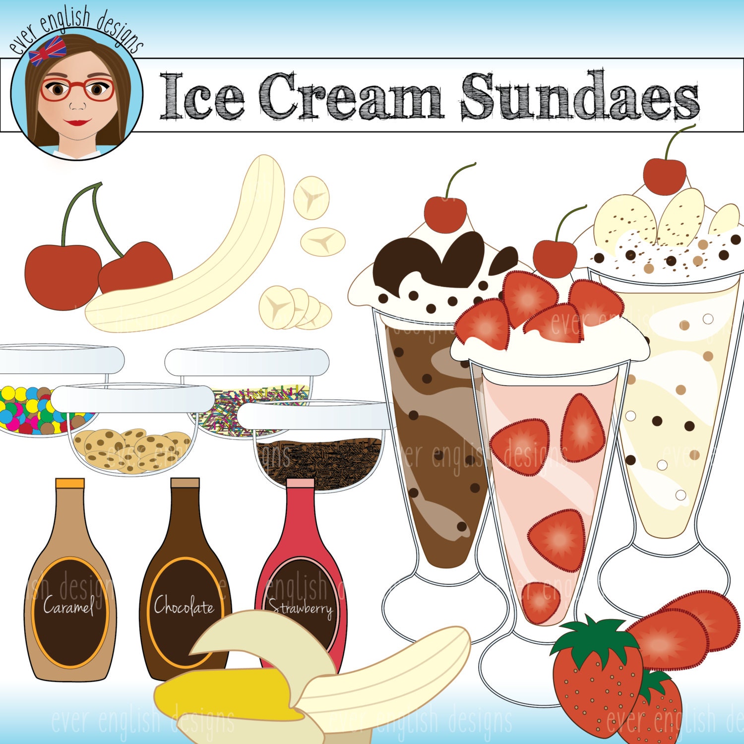 ice cream toppings clipart - photo #32