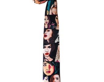 Original skinny necktie Girls. Most unusual tie!