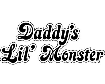 Daddys lil monster | Etsy