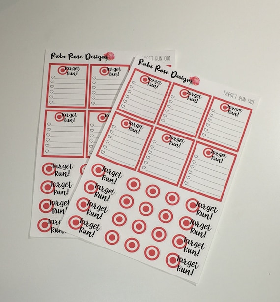 Target Shopping List Printed On Premium By RubiRoseDesigns