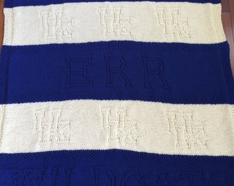 Kentucky Blanket, Wildcats Blanket, University of Kentucky Wildcats, College Blanket, University Blanket, Baby Shower, Graduation