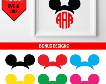 Minnie Ears svg/ Mickey Ears svg/ Disney inspired character/ Children's character/ svg file for cricut/ vinyl decal svg files/ Walt Disney