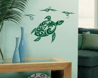 Turtle Wall Art turtle wall decal | etsy Turtle Wall Art turtle wall decal | etsy