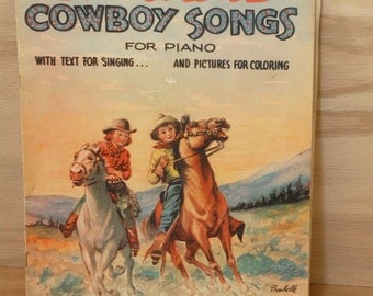 Childrens Cowboy Songs songbook - cowboy sheet music