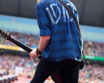 5SOS Idiot plaid shirt womens XS