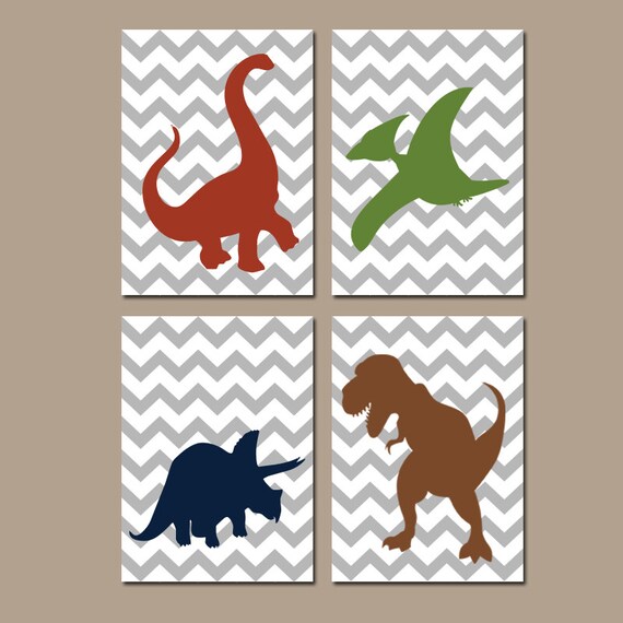 DINOSAUR Wall Art Canvas or Prints Big Boy Bedroom