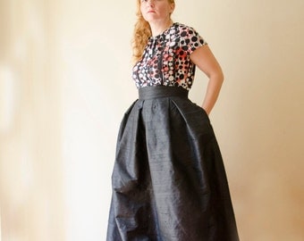 High waisted maxi skirt | Etsy