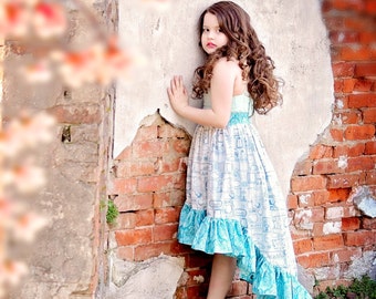Teen Girl Dress - Vintage Inspired Dress - Hi-Low Dress - Pictures - Photoshoot - Special Occasion - Formal Dress - Party - Dance - Tween
