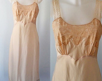 Slips Vintage Slip, Vintage Full Slip, 1940s Slip, Lady Lynne, Blush Full Slip, Vintage Lingerie, Full Slip, Vintage