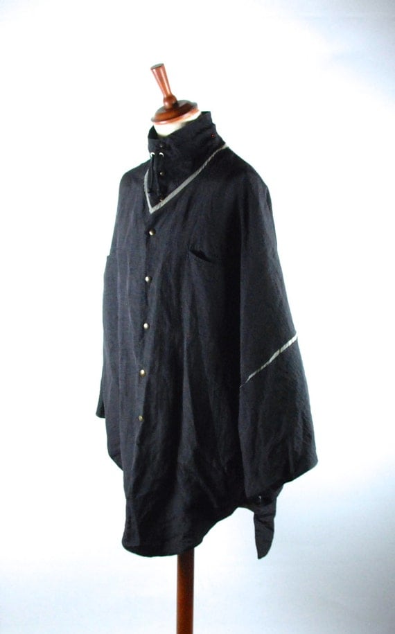 Benetton Poncho Jacket Made in Italy Water Resistant and