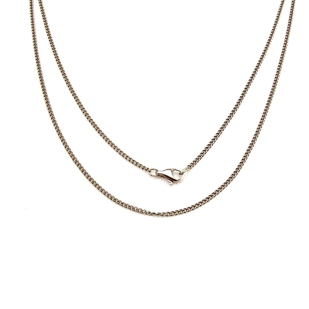 Titanium Necklace Pure Titanium Chain Necklace by NonitaJewelry