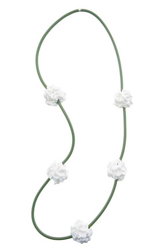 Handmade Necklace Silicone rubber Italian Design