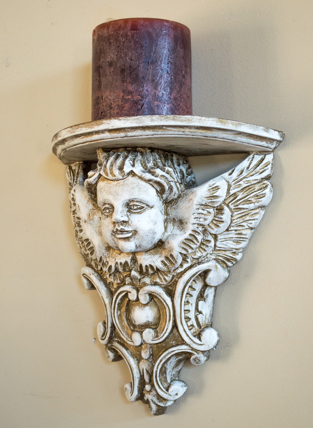 Wall Sconce Shelf / Candleholder Pillar Holder / Display Shelf