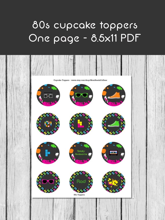 80s-cupcake-toppers-80s-party-printables-80s-birthday-party