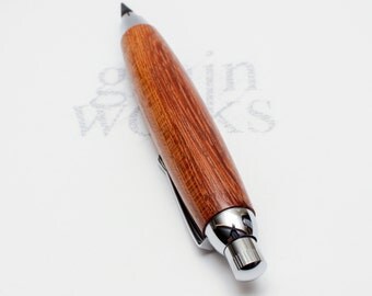Wood Artist / Workshop Sketch Pencil - Pheasantwood with Chrome Accents (5.6mm Lead)