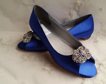 Items similar to Navy Wedding Shoes Lace Shoes Lace and Pearls Navy ...