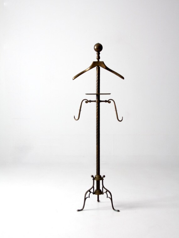 antique valet brass valet stand clothes rack stand