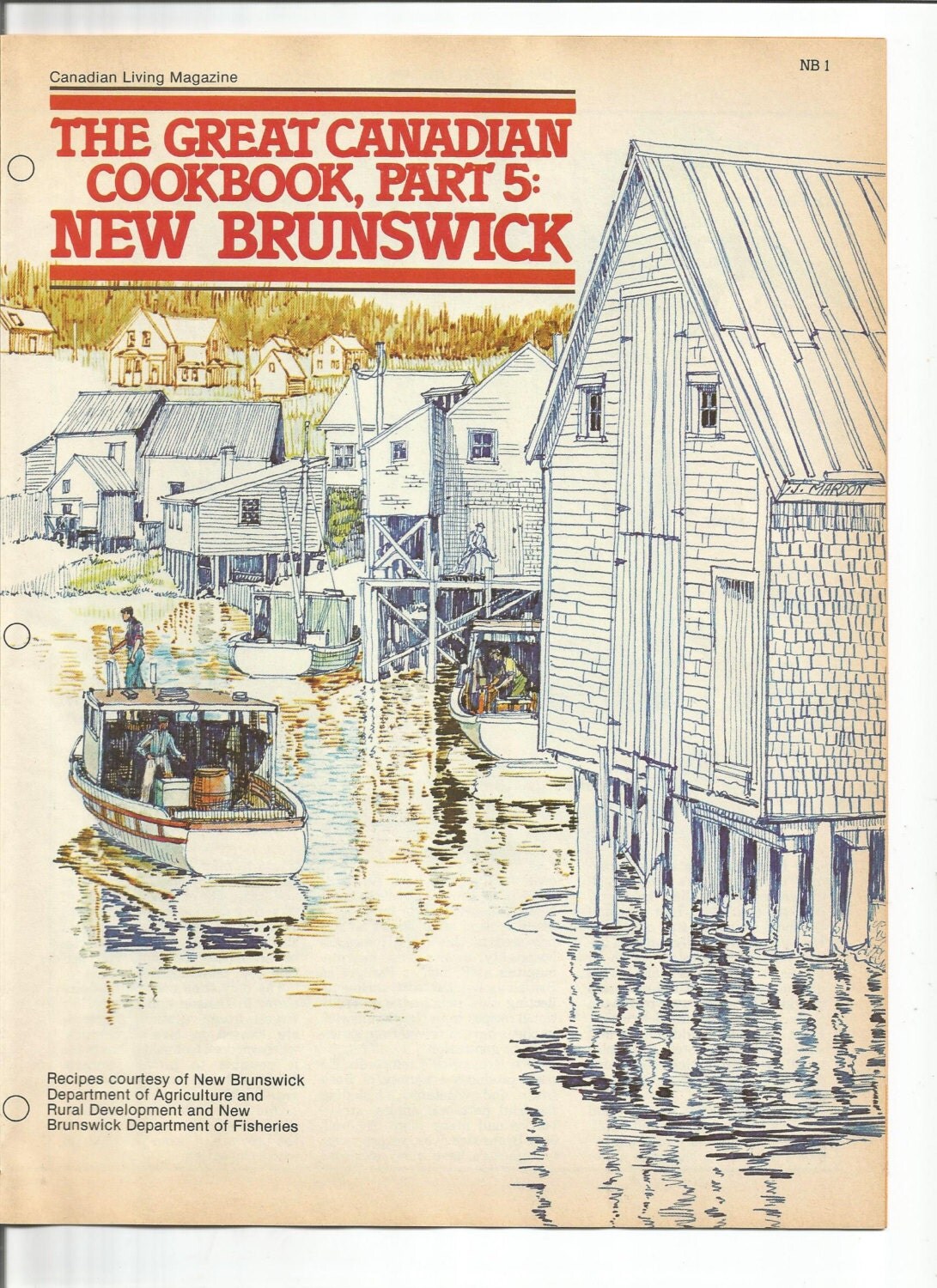 1982 The Great Canadian Cookbook Part 5 New Brunswick Maritime