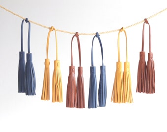 Leather Tassel. Leather Bag Charm. Leather Handbag Charm. Leather Purse Charm. Tassel Purse Charm. Tassel Handbag Charm. Tassel Bag Charm