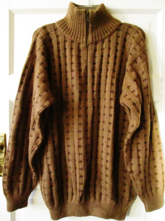 Men's Alpaca Sweater Made in Peru L by LovelyOldLinens on Etsy