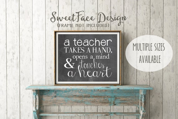 A Teacher Takes A Hand Opens A Mind And Touches by SweetFaceDesign