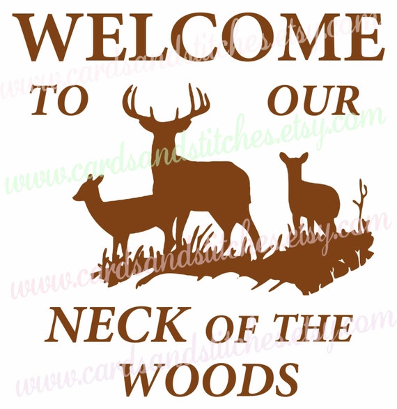 Download Welcome SVG Deer SVG Woodland SVG Digital Cutting File