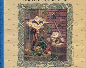 Vintage 1984 Harvest Scarecrow Home Decor UNCUT