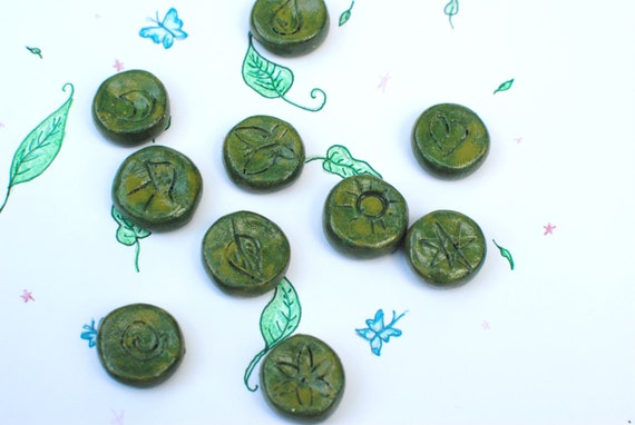 Green Fairy Runes Divination Runes Fairy Magic Faerie