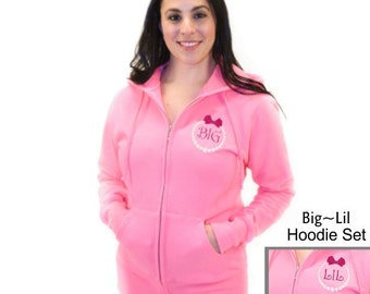 Qty 2 - Big Little Sorority Hoodie, Big Little Gift, Big Little Shirts, Big Little Reveal Shirts, Sorority Sweatshirt, Sorority Sister Gift