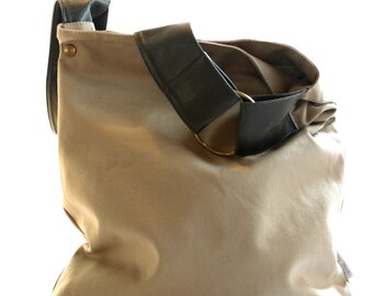 Canvas Hobo Bag, Woman Handbag, Canvas Purse, Crossbody Hobo Bag, Hobo Handbag, Bohemian Bag