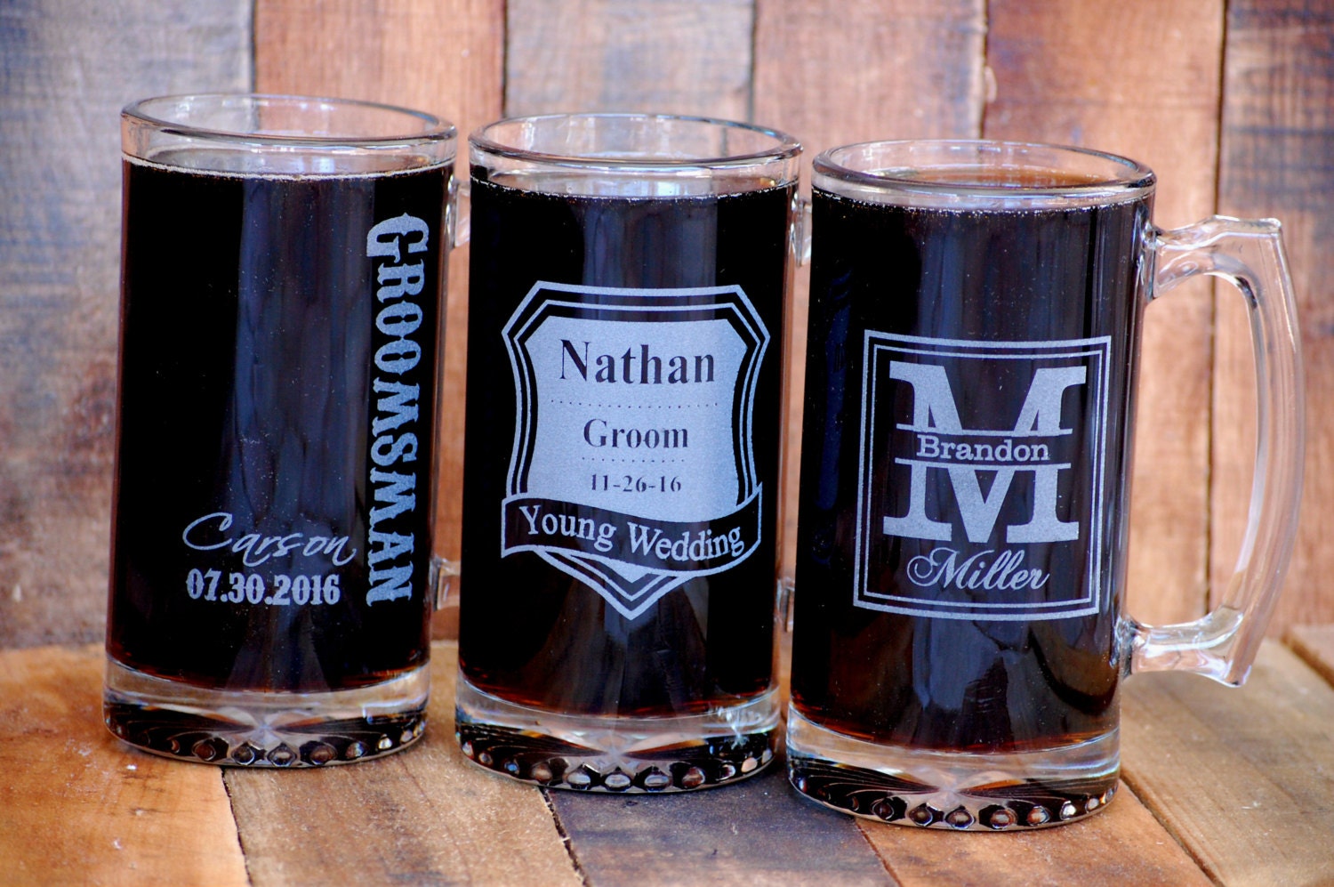 Mens Gift Ideas Beer Stein Gift for Groomsmen Beer Mug