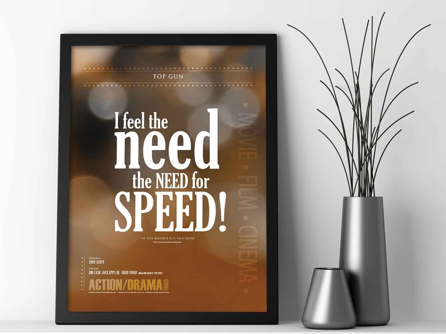 Top Gun I Feel The Need The Need For Speed Movie Quote