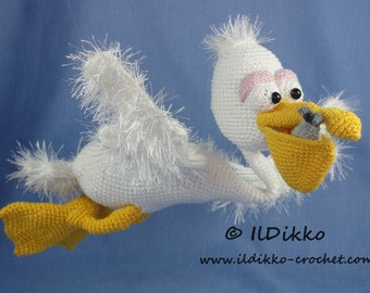Amigurumi Crochet Pattern - Pablo the Pelican