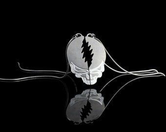 Split Stealies 2.0 • Grateful Dead-inspired stainless steel pendants