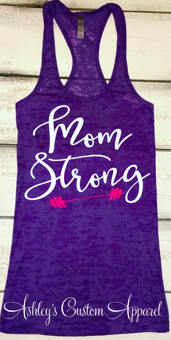 Mom Strong Tank Womens Workout Tank Top Mom Life Shirt Gift