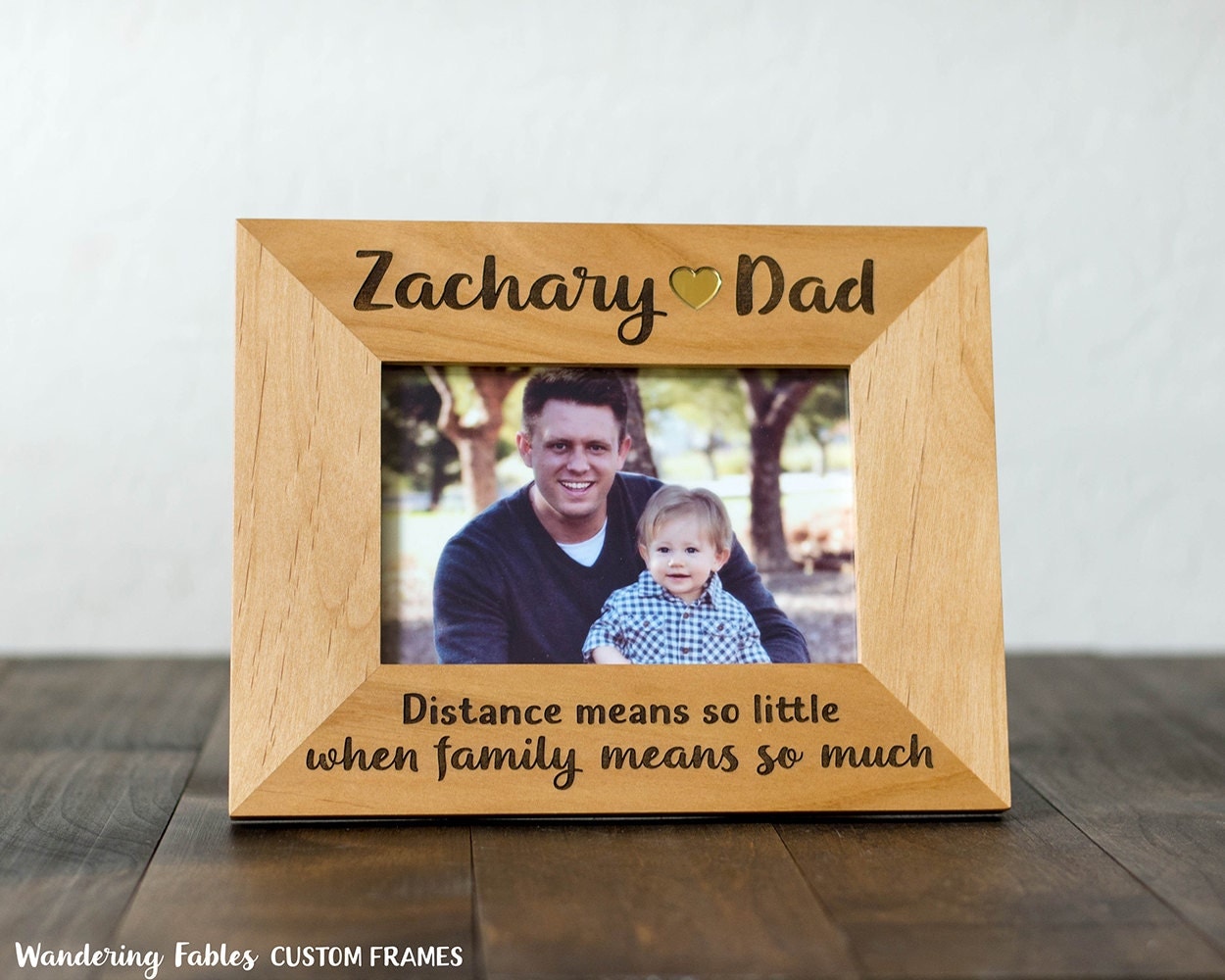 Father and Son Picture Frame 4x6 or 5x7 Frame Family