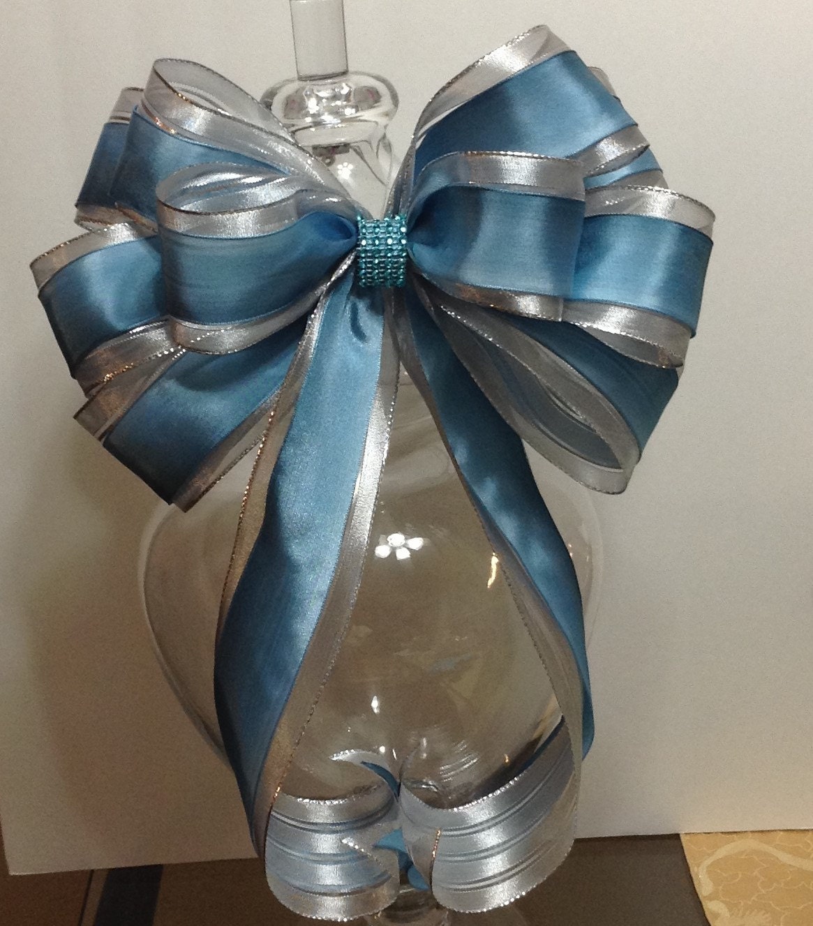 blue and silver christmas bow christmas tree by blue and silver christmas bow christmas tree by