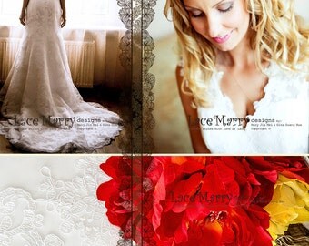 Alencon Lace Wedding Dress, Fit and Flare Wedding Dress, Lace Wedding Dress, Wedding Dress, Keyhole Back Wedding Dress, Bridal Gowns