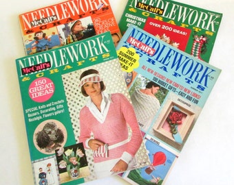 McCall's Needlework & Crafts Magazine -Vintage Craft Magazines - Knitting Magazines - Vintage Needlework Magazines - Craft Magazine Destash
