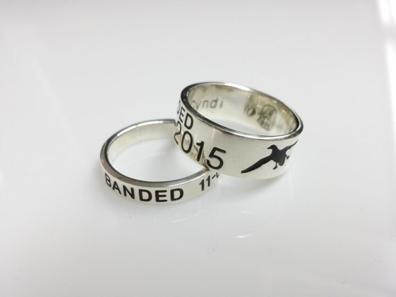 Duck band. Solid Sterling Silver Duck Band. Free priority shipping in the USA. Minimal elsewhere.