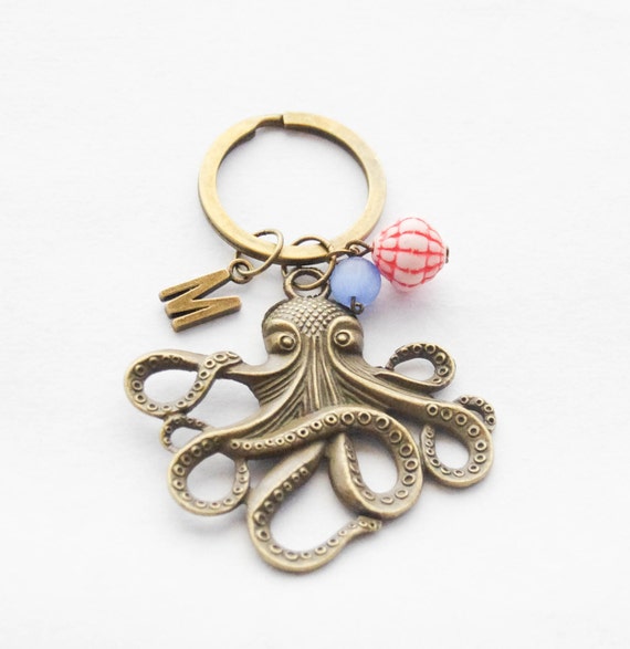 octopus teddy keyring