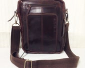 black leather mens satchel