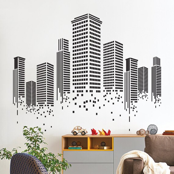 Urban Wall Sticker Office Wall Decal Wall Graphics Vinyl
