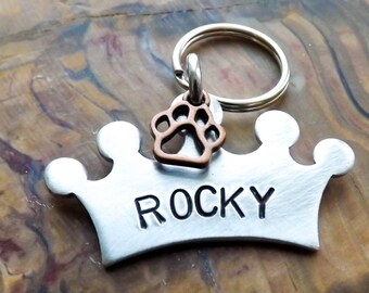 Dog Tags For Dogs, Dog ID Tag, Dog Tag, Hand Stamped Dog Tags, Medium to Large Aluminium Dog ID Tag, Pet Tags, Pet ID Tags, Dog id