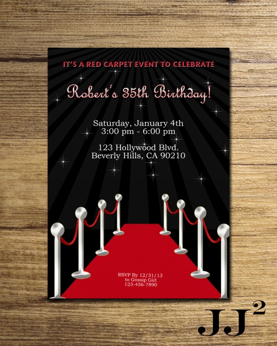 Celebrity Party Invitations 7