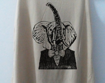 elephant with glasses shirt