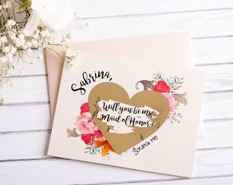 Will You Be My Bridesmaid Scratch Off Card Bridesmaid Card Bridesmaid Proposal Bridesmaid Gift Scratch Off Bridesmaid Card